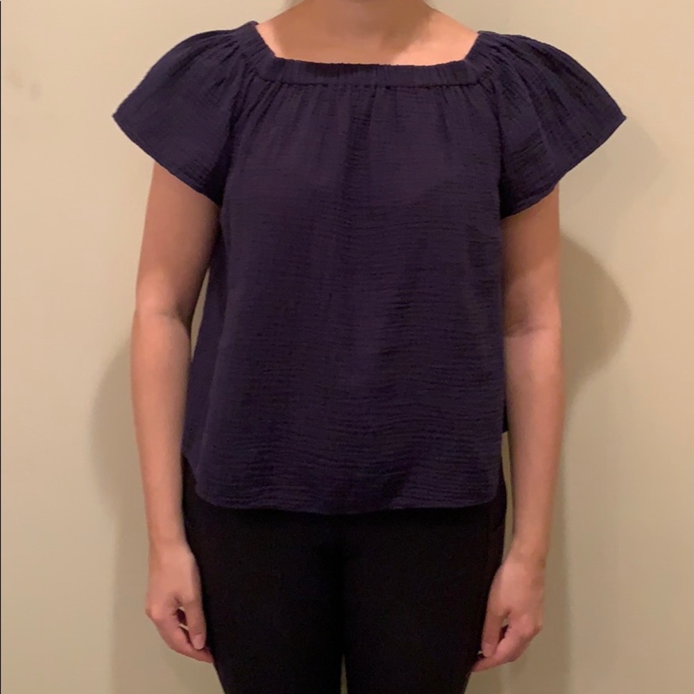 Navy Rebecca Taylor Blouse